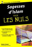 Sagesses d'Islam pour les Nuls poche