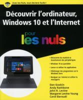 Découvrir l'ordinateur Windows 10 et l'Internet pour les Nuls