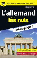 L'allemand pour les Nuls en voyage, édition 2017-18