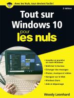 Tout sur  Windows 10 pour les Nuls, 2e édition