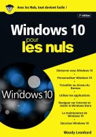 Windows 10 pour les Nuls mégapoche, 2e édition