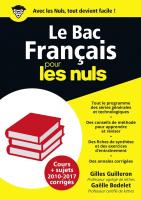 Bac Français 2018 Pour les Nuls