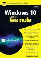 Windows 10 pour les Nuls, mégapoche, 3e édition