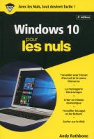 Windows 10, 4e Poche Pour les Nuls