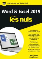 Word et Excel 2019 pour les Nuls