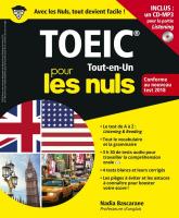 Le TOEIC Tout-en-Un pour les Nuls Concours, 2e éd, conforme au nouveau test 2018