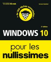 Windows 10 pour les Nullissimes, 2e éd.