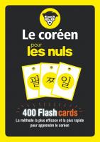 Flashcards Le coréen pour les Nuls