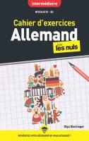 Cahier d'exercices allemand intermédiaire niveaux B1 B2 pour les Nuls