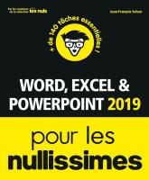 Word, Excel, PowerPoint 2019 pour les Nullissimes