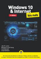 Windows 10 et Internet pour les Nuls mégapoche, 6e édition.