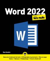 Word 2021 pour les Nuls, grand format