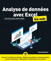 Analyse de données avec Excel nouvelle édition