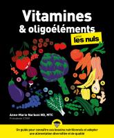 Vitamines et oligoéléments pour les Nuls