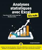 Analyses statistiques avec Excel 2021 Pour les Nuls