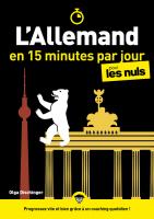 L'allemand en 15 minutes par jour pour les Nuls