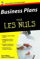 Business plans Poche Pour les Nuls (Les)