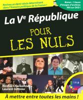 La Vème République pour les Nuls