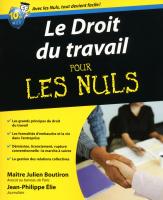Le Droit du travail pour les Nuls