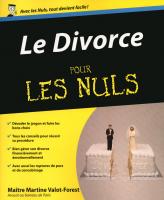 Le Divorce Pour les nuls