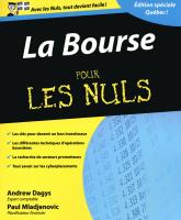 La Bourse pour les Nuls, édition québécoise