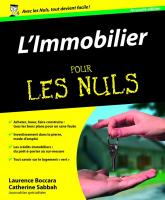 Immobilier 3e pour les Nuls