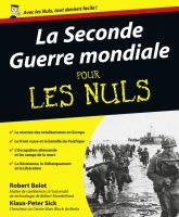 La Seconde Guerre mondiale Pour les Nuls