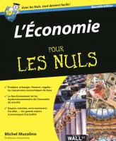 L'Economie 2e Pour les Nuls