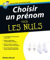 Choisir un prénom Pour les Nuls