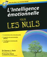 L'Intelligence émotionnelle Pour les Nuls