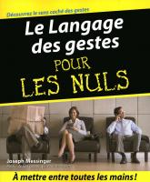 Le Langage des gestes Pour les Nuls