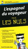 L'Espagnol du voyageur - Guide de conversation Pour les Nuls