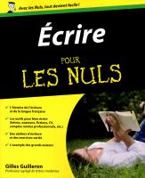 Ecrire Pour les Nuls