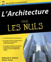 L'Architecture pour les Nuls