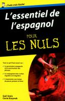 L'essentiel de l'espagnol Pour les Nuls