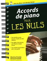 Accords de piano pour les Nuls