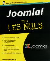 Joomla 3e Pour les Nuls