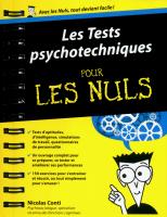 Tests psychotechniques pour les Nuls