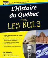 Histoire du Québec Pour les Nuls