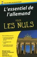 Essentiel de l'allemand Pour les Nuls