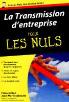 Transmission d'entreprise Poche Pour les Nuls