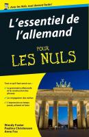 Essentiel de l'allemand Pour les Nuls