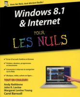 Windows 8.1 et Internet pour les Nuls