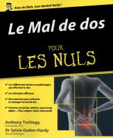 Mal de dos pour les Nuls