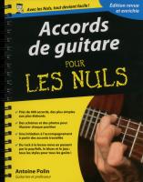 Accords de guitare pour les Nuls, édition augmentée