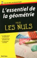 Essentiel de la géométrie Pour les Nuls