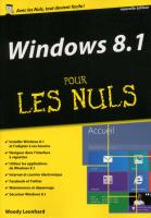 Windows 8.1 pour les Nuls MégaPoche