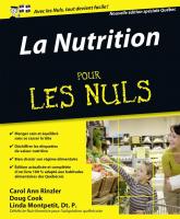 La Nutrition Pour les Nuls, Spécial Québec, 2ème édition