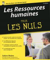 Les Ressources humaines pour les Nuls, 2e édition