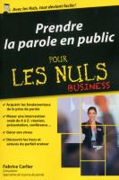 Prendre la parole en public poche pour les Nuls Business